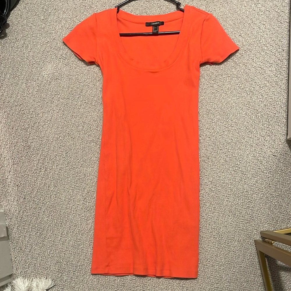Orange forever 21 dress